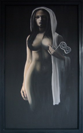 catwoman,huiles sur toile, 80/150 cm. 2014