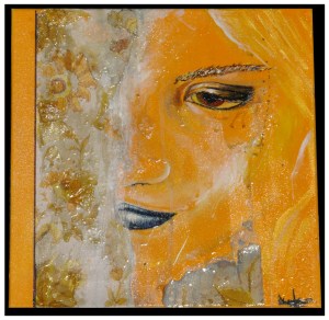Ivisage de femme, technique mixte, 50/50:cm , 2005