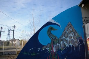 fresque aquatique,Koulur, Nacre, 6/6m, 2012, Pau