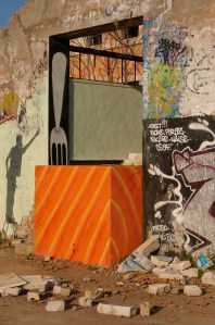 pavé de saumon , Ancienne usine de sardine 2/2/4m,2012 Clermont l'herault34